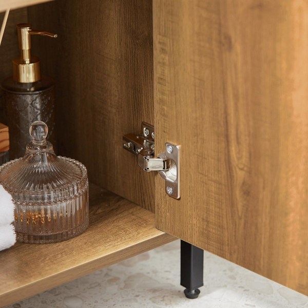 SoBuy Tvättställsunderskåp med 2 dörrar, Badrumsskåp BZR63-PF Sink cabinet(on wall)