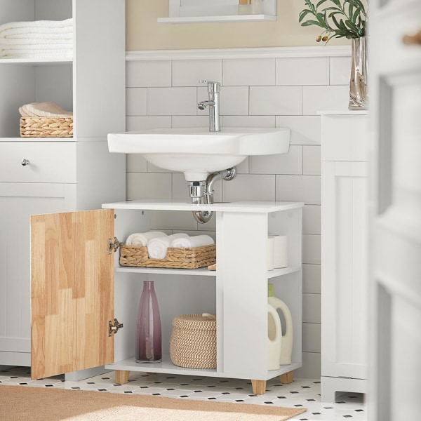 SoBuy Badeværelsesskab med plads til håndvask BZR75-W Sink cabinet(on wall)