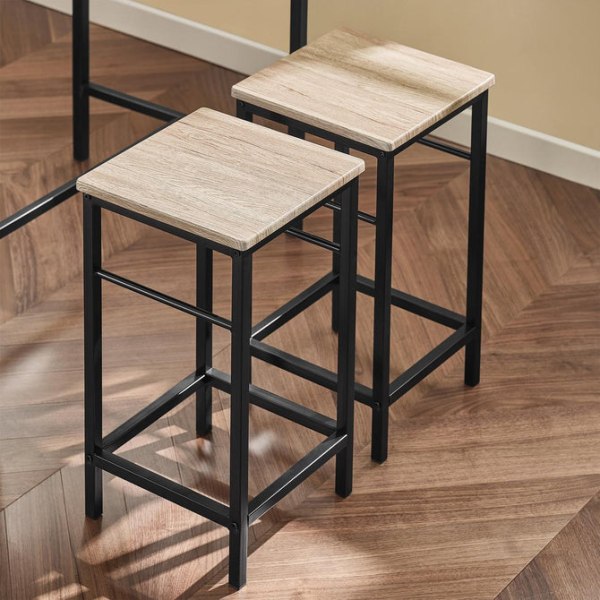JotenOsta puiset keittiön patioruokailukalusteet, pöytä ja jakkarat, OGT11-N Wood table with 4 stools