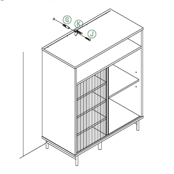 SoBuy Vitrinskåp Bänkskåp Hörnskåp Hallmöbler vit FSB61-W White Cabinet