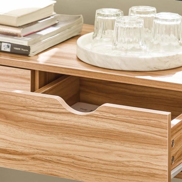 SoBuy eteisen kaappi Keittiökaappi Pöytäkaappi FSB54-N Wood Sideboard with 2 drawers