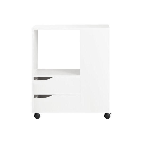 SoBuy Printerstander med hjul Opbevaringsbord Sidebord FBT129-W