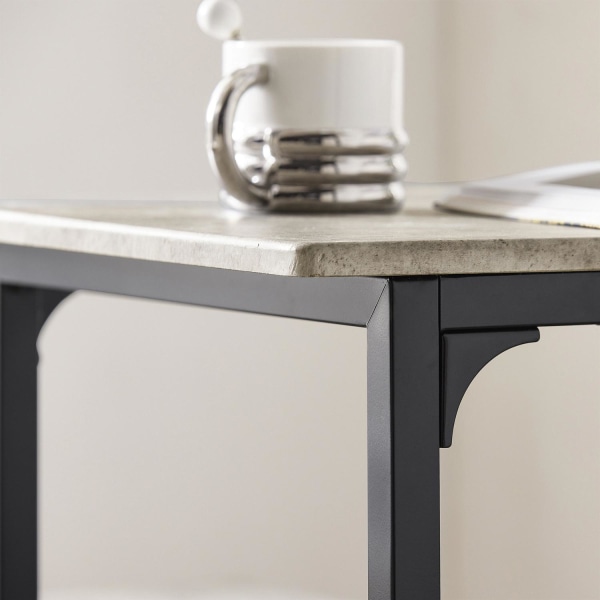 SoBuy Barbord och 2 pallar, Matgrupp, OGT10-HG Grey Table with 2 stools