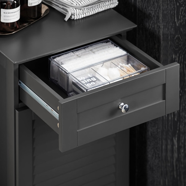 SoBuy kylpyhuone kaappi Pyykkikaappi pyykkikorin kanssa BZR73-DG Grey Laundry cabinet