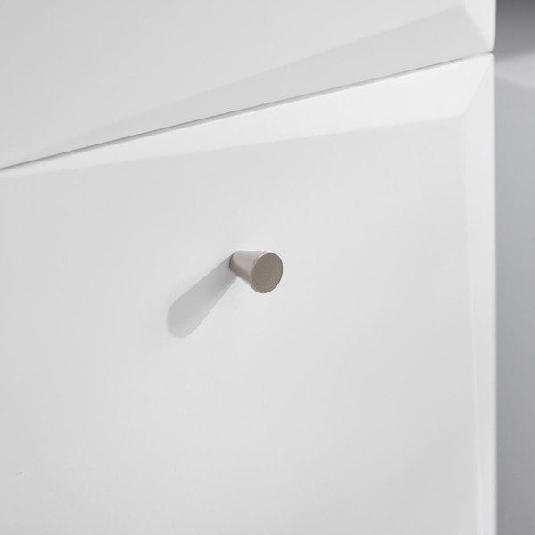 SoBuy Badeværelsesskab med Vasketøjskurv med skuffe BZR93-W Laundry cabinet