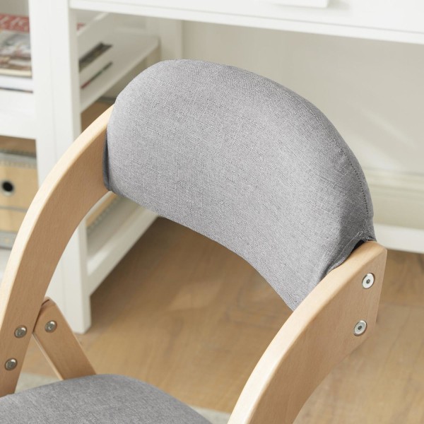 SoBuy Klapstol med hynde spisebordsstole FST92-N Light gray
