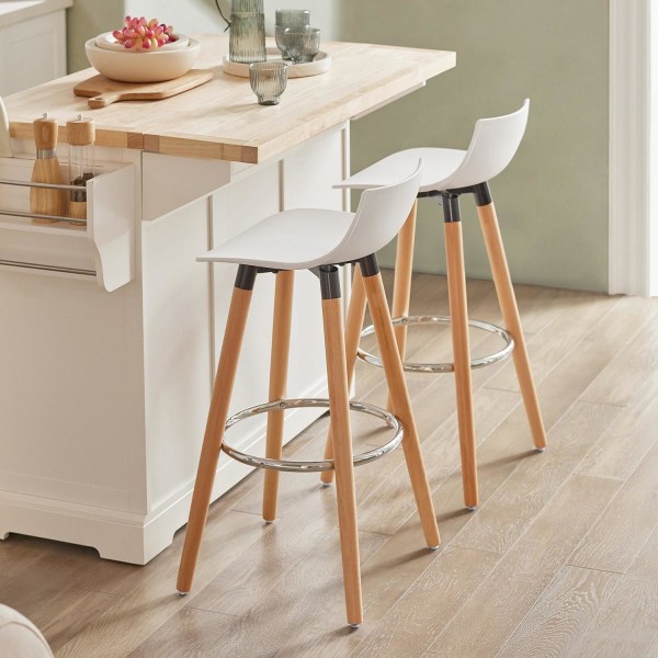 SoBuy, Høj køkkenstol, barstol Spisebordsstole FST86-W