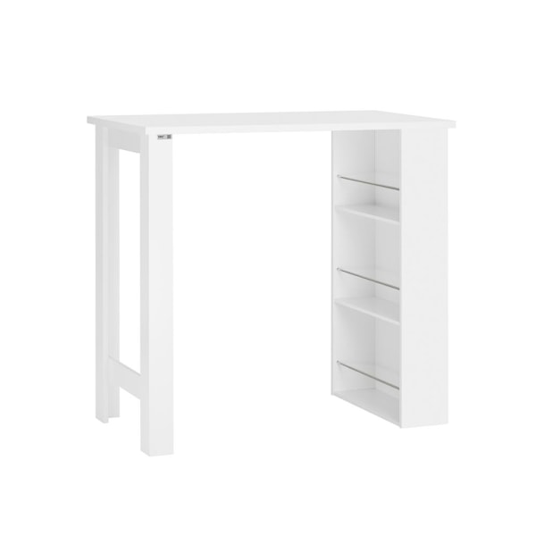 SoBuy Barbord, højt bord, hvid bordplade FWT17-W White