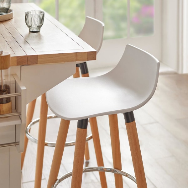 SoBuy, Høj køkkenstol, barstol Spisebordsstole FST86-W