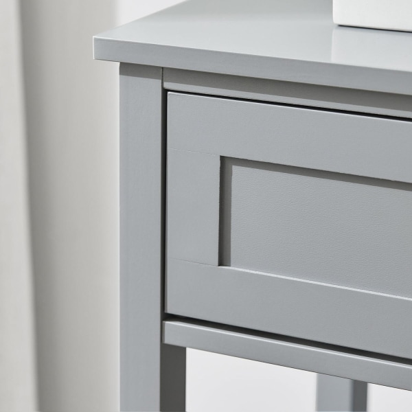 SoBuy Sängbord med låda Förvaringsbord Soffbord grå FBT46-HG Grey