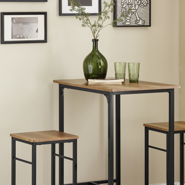 SoBuy Ruokailuryhmä Baaripöytä ja 2 baarijakkaraa OGT10-PF brown table with 2 stools