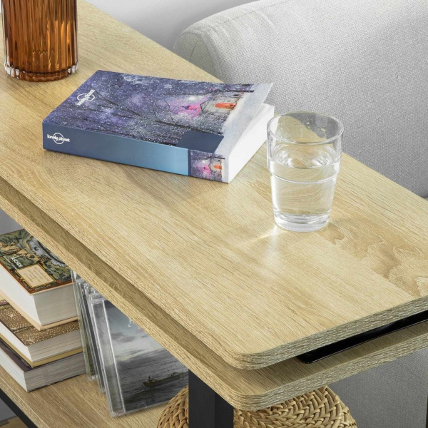 SoBuy Sidebord Sofabord Laptop-bord Naturlig sort FWT83-N Wood