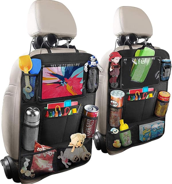 2-PACK Universal bilbaksäte mobil / surfplatta många hållare