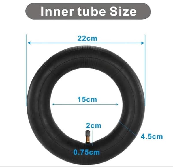 2-pack 8,5 tums innerslang Xiaomi (M365, Pro,1S, Pro, Essential)