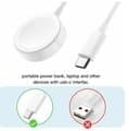 USB-C-laddkabel för Apple Watch / iWatch – 2,5 W, 1 m, vit