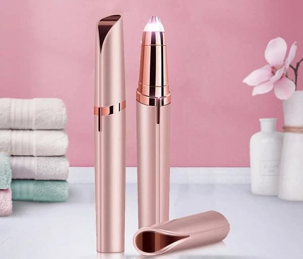 Trimmer med LED för ögonbryn/näshår/ansiktshår/bikini