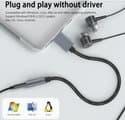 USB till 3,5 mm AUX-ljudadapter (hona)