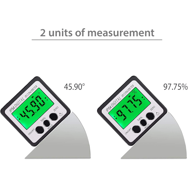 Digital Inklinometer 4*90° Magnetisk Vinkelmätare Vattentät IP54