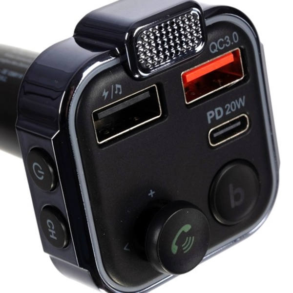 Bluetooth FM-sender & Oplader 20w - Til bilen - Billader - XM1- 100
