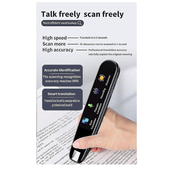 Sprog Oversætter Pen WIFI Scan Læse Pen Offline Oversættelse Pen Ordbog Pen Intelligent Scanning Pen - XM1 -