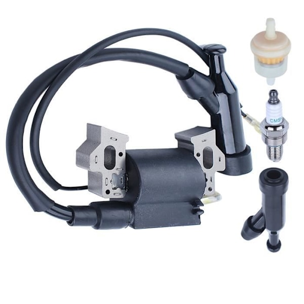 Gx160 Tändspole + bränslefilter Tändstift kompatibel med Honda Gx110 Gx120 Gx140 5.5hk 6.5hk 4589693 30500-ZE1-033