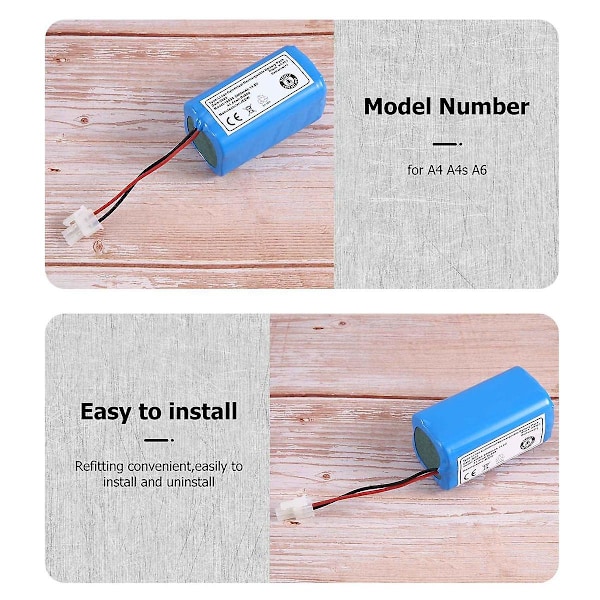 Ladattava akku 14,8V 2600Mah Robotti-imurin lisävarusteet osat A4 A4S A6-XM3-