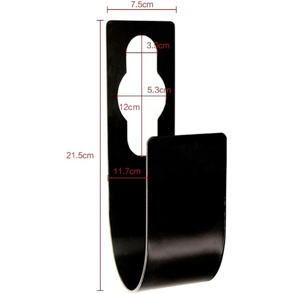 Solid hageslangeholder for veggmontering, utvidbar