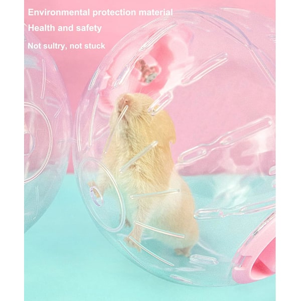 Hamsterin juoksupallo, 12,5 cm läpinäkyvä hamsterin juoksupyörä