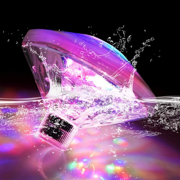 LED Undervandslys Badekar Lys Dam Pool Farverig Flydende