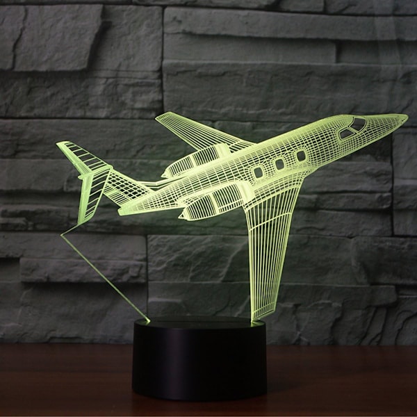 Suihkukone USB Pöytälamppu 3D Lamppu LED 7 Värin Vaihto-XM2-