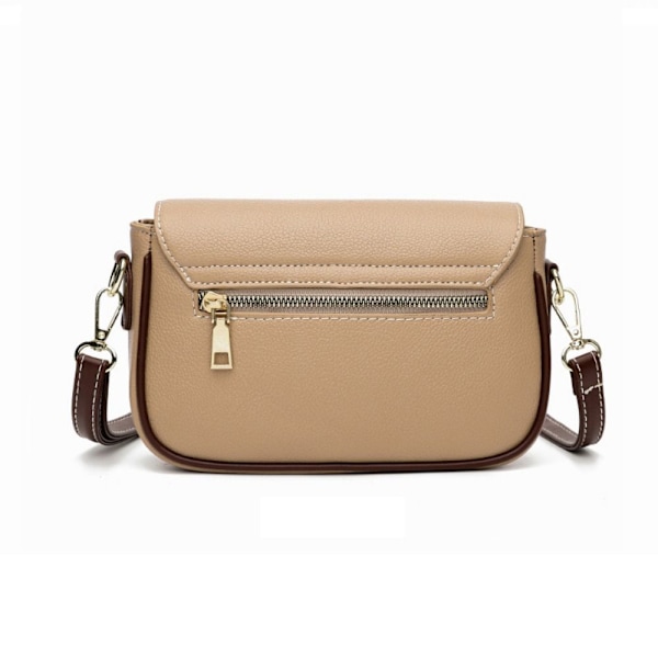 Läderhandväskor Damväska KHAKI-KK1- khaki