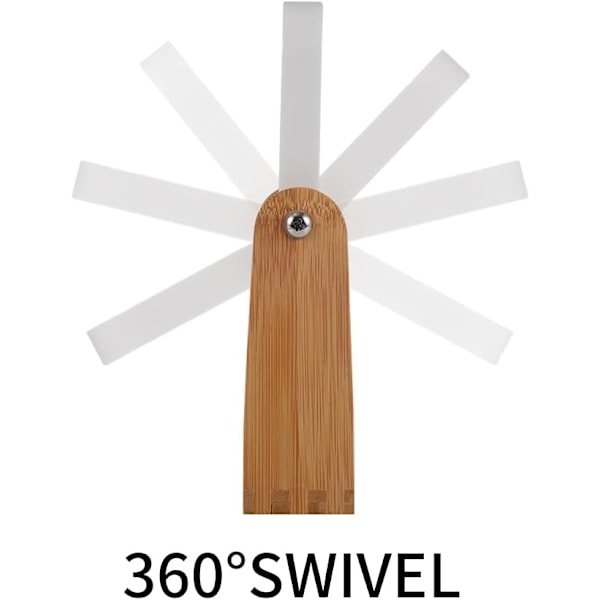 Sminkspegel med stativ i naturlig bambu