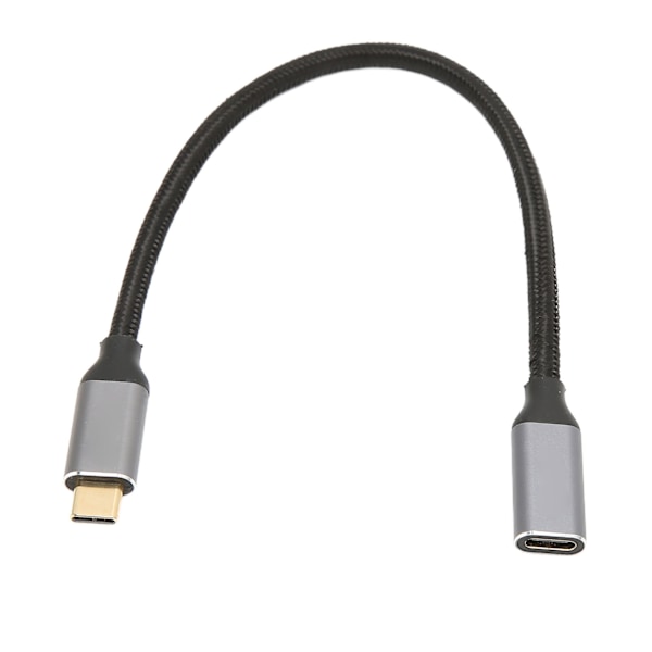 USB C-forlengelseskabel med høy hastighet - 10 Gbps datasynkronisering, 100 W strømforsyning, 4K 60 Hz videoutgang, E-markerchip, 0,25 m 0.15