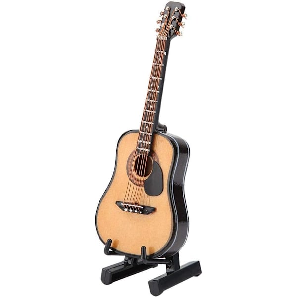Mini Gitarr Modell Ornament Hantverk Trä Gåvor Leksaker Heminredning-XM2-