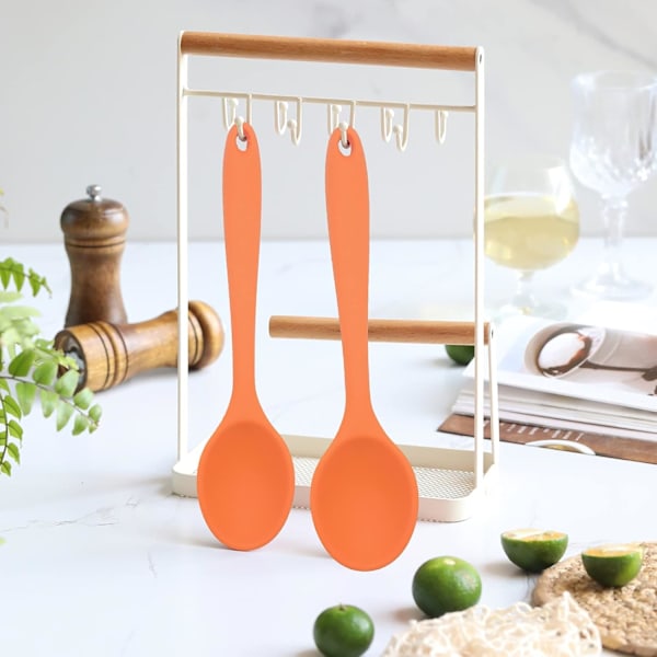 Silikon Nonstick Blandningsskedar Set 2-Delar, Hög Värmebeständighet-XM2-