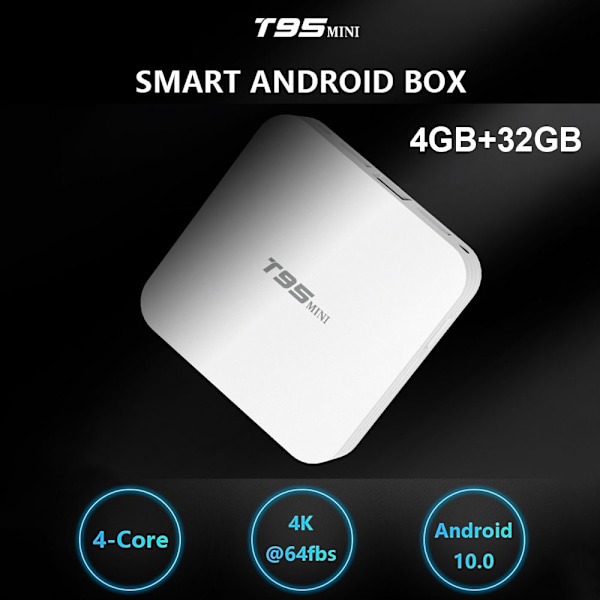 T95MINI Smart TV-boks Set Top Box EU-kontakt-KK2-