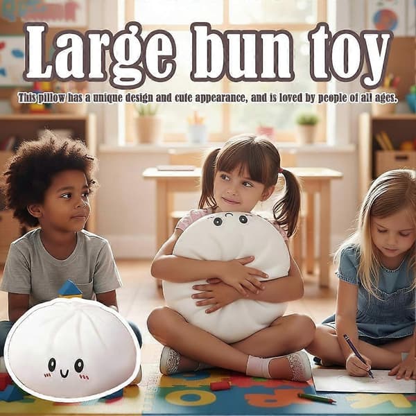 25 cm Giant Dumpling Jumbo Dumpling Leketøy Stor Dumpling Plysjpute-FM-