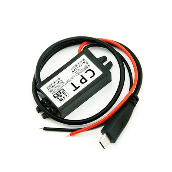 12V till 5V DC-DC Nedtransformator Spänningsomvandlare Effekt Buck Converter Spänningsregulator Lätt att Använda