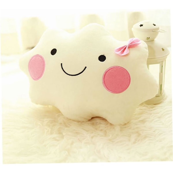 Smiley Face Moln Kudde Mjuk Plysch Sovkudde Fylld-XM2-
