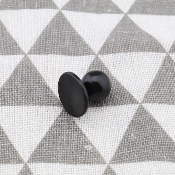 100 stk. Kockrock Knapper Kockjakke Knapper Sorte Kugleknapper Kockrock Runde Knapper Udskiftnings Tøj Tilbehør