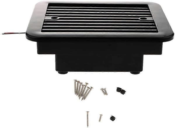 12V Envejs Lydløs Køleventilator Sideudstødningsventilator til Bil Autocamper Campingvogn Autocamper Ventilator (Sort) - 8-FM-