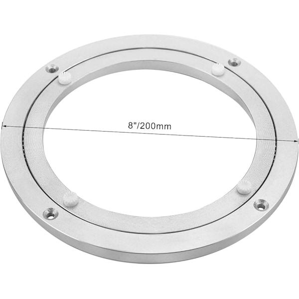 8 tums Lazy Susan vridskiva ring i aluminium, metall