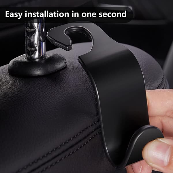 4 Car Storage Hooks, Multifunctional Hook Car Headrest Back, ZQKLA-FM-