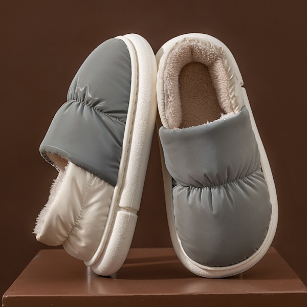 Talvi fleece sisätossut lämpimät puuvillatossut sininen-KK1- blue 42-43