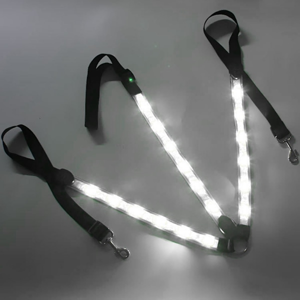 1/2/3/5 Justerbar LED-hästbröstkrage Mycket Synlig Vit White 1 Pc
