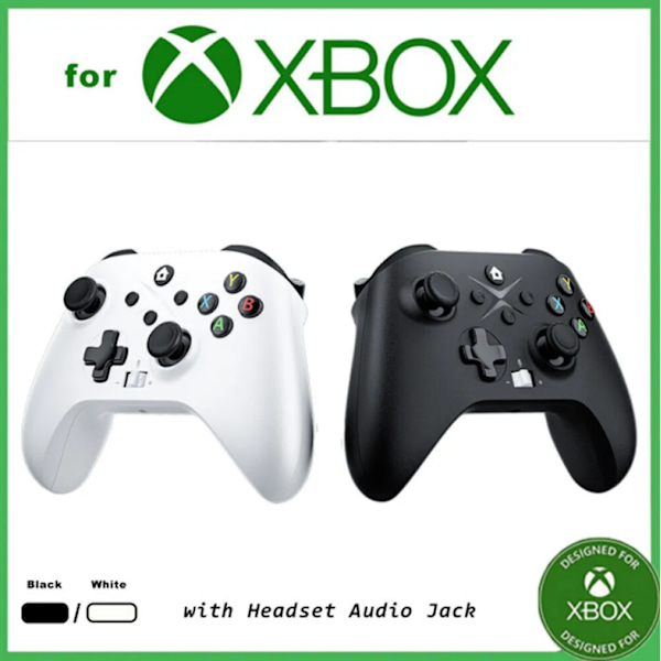 Trådlös Xbox-kontroll kompatibel med Xbox One, Xbox Series X, Xbox Series S, Xbox One X/S, Xbox Elite Series, Windows-spelkontroll Black