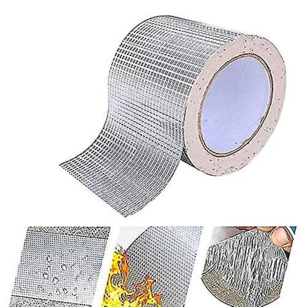 Aluminiumsbånd: Supersterkt og vanntett bånd med sterkt feste for sprekker, lekkasjer, hull 5cm*5m