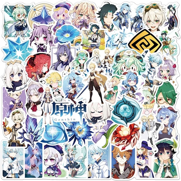 50 BOCCHI THE ROCK! animeklistremer for bærbare datamaskiner, støtfangere, skateboard, vannflasker, datamaskiner