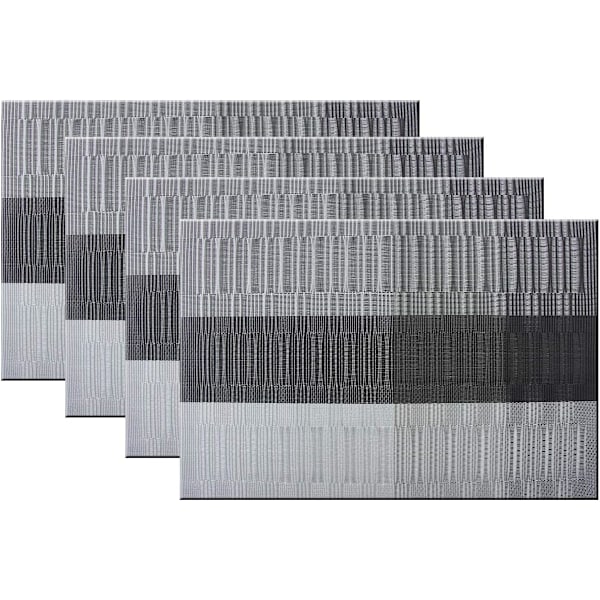 4 kpl ruokailualusta, pohjoismainen minimalistinen PVC-tabletti
