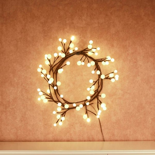 Brun Kvistslinga 2,7 m 84 LED Frostat Bolljus Inomhus Utomhus